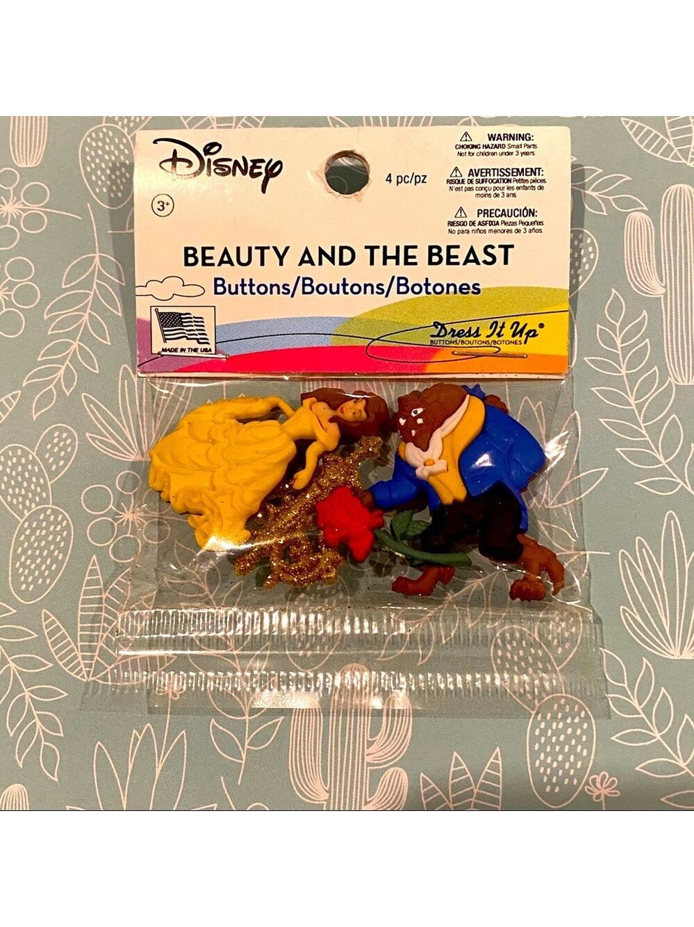 2 for $30 Beauty And The Beast Buttons